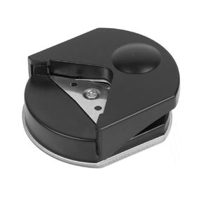 أداة تقطيع الزوايا R4 من Andy's Orchids، قاطعة شرائح صغيرة، خرامة ورق مستديرة الزاوية، قاطعة صور البطاقات، ماكينة تشذيب الورق، أدوات سجل القصاصات اليدوية، مستلزمات المكتب والمدرسة باللون الأسود in Kuwait