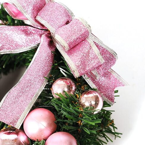 Wired Ribbon Christmas Ribbon Wired Edge 2"x 60 ft(2 Rolls x 30ft) Glitter Ribbon for Gift Wrapping Christmas Tree Ribbon Party Decor Wreath Bows Crafting Supplies(Sliver, Blue) in Saudi Arabia