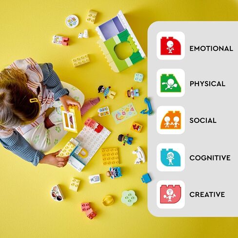 LEGO DUPLO Town Life at The Day-Care Center 10992, Early Childhood STEM Building Toy Set for Toddlers, Boys and Girls That Stimulates Creativity and Hands-on Learning in Saudi Arabia