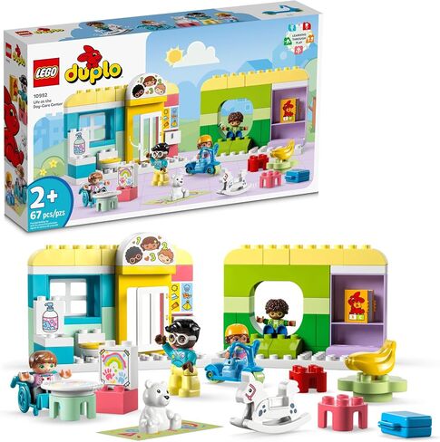 LEGO DUPLO Town Life at The Day-Care Center 10992, Early Childhood STEM Building Toy Set for Toddlers, Boys and Girls That Stimulates Creativity and Hands-on Learning in Saudi Arabia