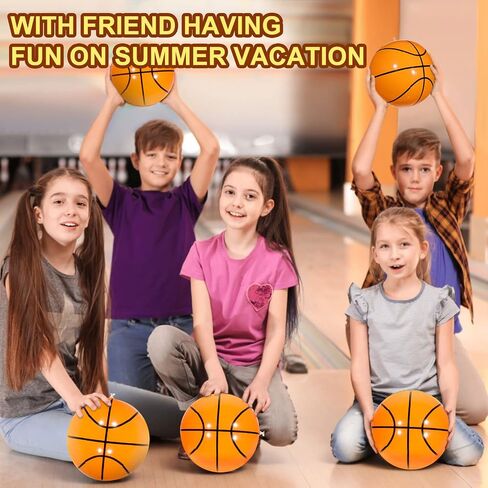Chivao 24 Pieces Inflatable Ball Soccer Ball Softball Volleyball Basketball Football 16 Inch Beach Balls Party Favors Summer Swimming Pool(Baseball) in Saudi Arabia