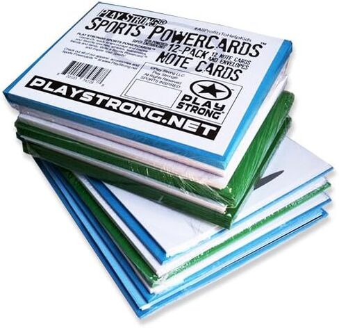Play Strong Football You Rock Note Cards 12-Pack (4.25"x5.5") Illustrated Sports Powercards Thank You Note Card Set Perfect for Football Players, Coaches, Fans and Fanatics - They'll Love 'Em! in Saudi Arabia