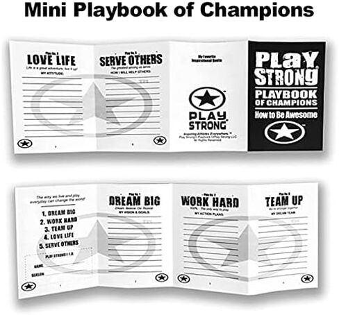 Play Strong Football You Rock Note Cards 12-Pack (4.25"x5.5") Illustrated Sports Powercards Thank You Note Card Set Perfect for Football Players, Coaches, Fans and Fanatics - They'll Love 'Em! in Saudi Arabia