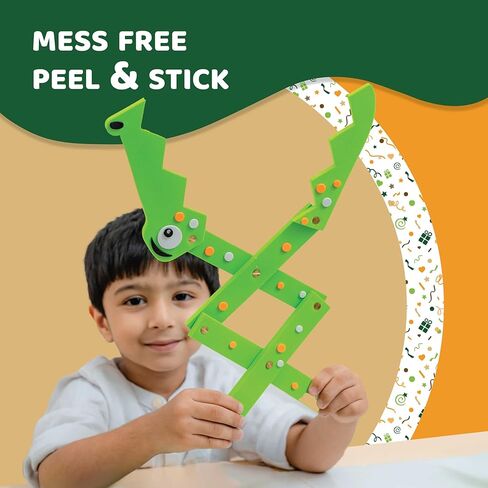 مجموعة حرفية جديدة بنمط ديناصور ولعبة تعليمية للاولاد والبنات | مجموعة 6 انشطة في 1 | هدية رائعة للاطفال من سن 5 الى 8 سنوات | العاب تعليمية ستيم (ديناصور 6 في 1) in Kuwait