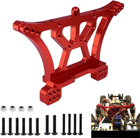 برج صدمات خلفي من الالومنيوم المؤكسد باللون الاحمر لشاحنات تراكساس سلاش ثنائية الدفع 1/10 in Kuwait