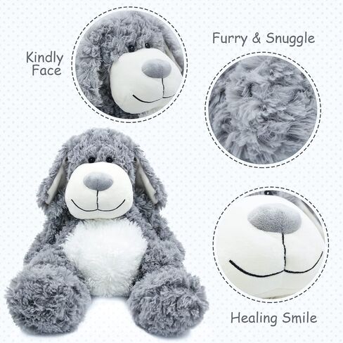 WEIGEDU Floppy Stuffed Dog Puppy Plush Toy, 20 inch, Brown in Kuwait