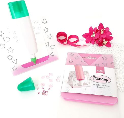حامل غراء سائل من STANDIY - حامل زجاجة غراء حرفي مكون من عبوتين، طرف رفيع، طرف دقيق، وحامل زجاجة غراء لأداة وضع طرف الإبرة، أدوات سجل القصاصات - من Matty's Crafting Joy in Kuwait