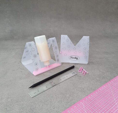 حامل غراء سائل من STANDIY - حامل زجاجة غراء حرفي مكون من عبوتين، طرف رفيع، طرف دقيق، وحامل زجاجة غراء لأداة وضع طرف الإبرة، أدوات سجل القصاصات - من Matty's Crafting Joy in Kuwait