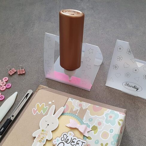 حامل غراء سائل من STANDIY - حامل زجاجة غراء حرفي مكون من عبوتين، طرف رفيع، طرف دقيق، وحامل زجاجة غراء لأداة وضع طرف الإبرة، أدوات سجل القصاصات - من Matty's Crafting Joy in Kuwait