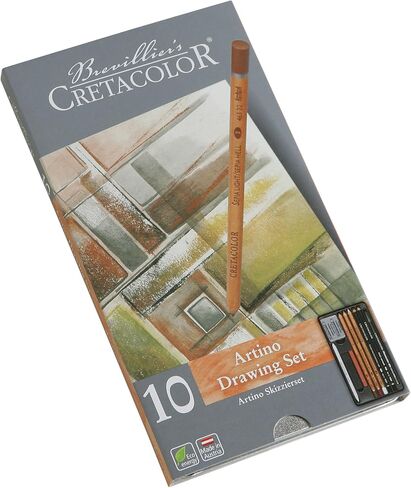 Cretacolor Artino Sketching Set (Basic Drawing Tin Set of 10) in Saudi Arabia