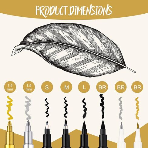 Chinco 9 Pieces Calligraphy Set for Beginners learn Caligraphy Kits, Including 8 Pieces Calligraphy Brush Pens Hand Lettering Pens and Lettering Workbook Calligraphy Book for Teen Kid Adult in Saudi Arabia