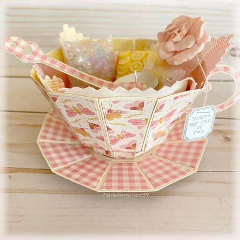 KSCRAFT 3D Teacup Metal Cutting Dies Stencils for DIY Scrapbooking Decorative Embossing DIY Paper Card in Saudi Arabia