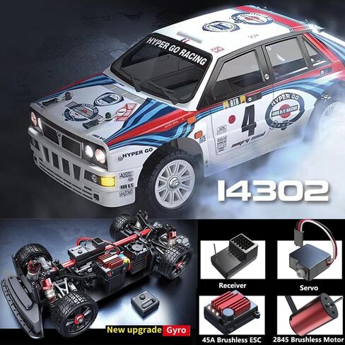 سيارة انجراف RC بدون فرشاة من GoolRC 14302، سيارة تحكم عن بعد بمقياس 1:14، سيارة سباق عالية السرعة 4WD 42 كم/ساعة، شاحنة RC للطرق الوعرة 2.4 جيجا هرتز، سيارة انجراف كهربائية للبالغين، تتضمن بطاريتين in Saudi Arabia