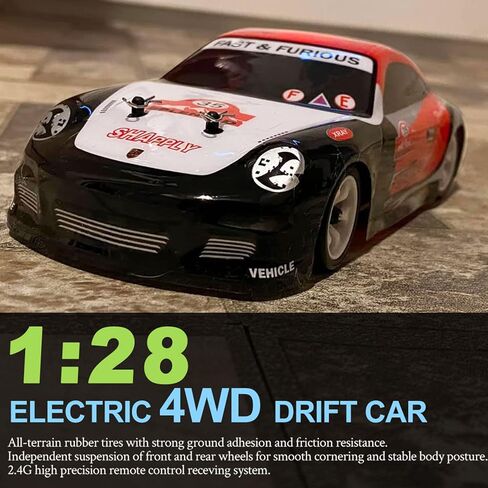 سيارة دريفت بجهاز تحكم عن بعد بمقياس 1/28 من دبليو ال تويز K969 بتردد 2.4 جيجاهرتز ودفع رباعي 30 كم/ساعة، سيارة سباق رياضية بجهاز تحكم عن بعد مع بطاريتين هدايا للبالغين والاولاد (ار تي ار) in Kuwait