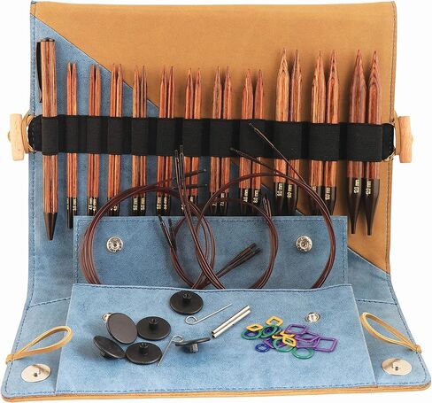 KnitPro Ginger Regal Interchangeable Needle Set 4" (10cm) | 11 US Sizes (4 to 17) in Kuwait
