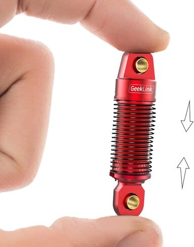 GeekLink 50 مم ممتص الصدمات قابل للتعديل لأجزاء ترقية TRX4M 1/18 RC الزاحف، ألومنيوم أحمر 4 قطع in Kuwait