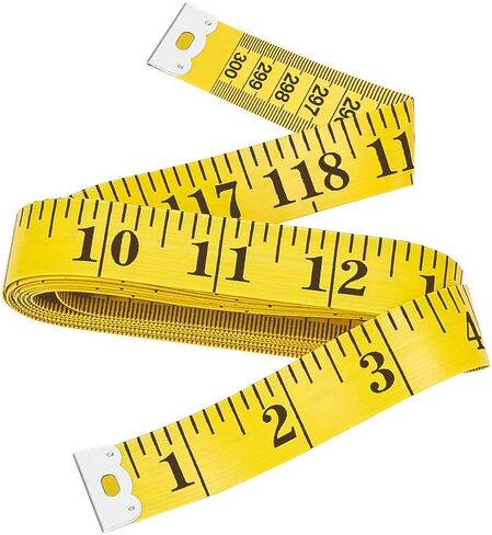 كووتشير شريط قياس ناعم 120 انش بطول 3 متر للخياطة، مسطرة قياس الجسم، ادوات صنع الفساتين، شريط قياس للخياطة in Kuwait