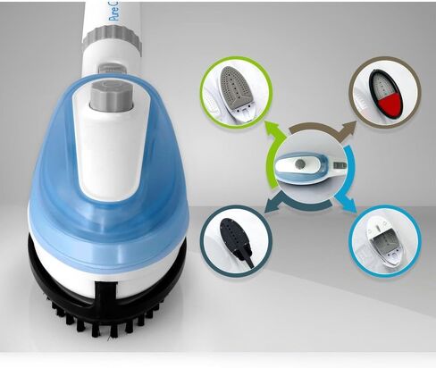 Pyle Electric Handheld Garment Steamer Wand - Travel Size Compact Mini Professional Handheld Clothes Fabric Clothing Steam Iron W/ Cloth Brush Crease Dual Tool Accessories, Base Stand Rack PSTMIR17 in Saudi Arabia