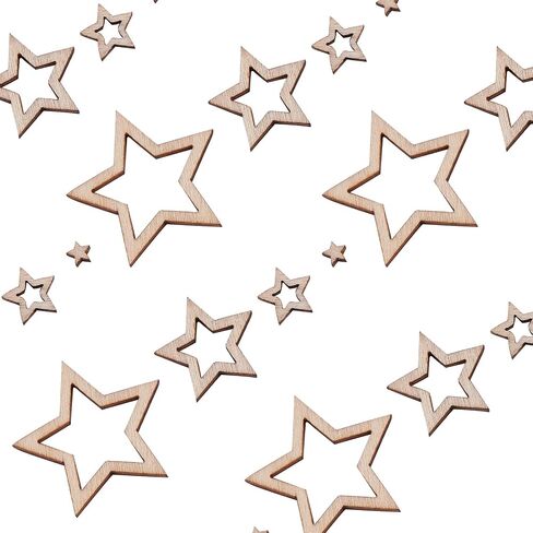 LiQunSweet 100 Pcs Angel Wing Unfinished Wooden Cutout Charm Blank Wood Slices Ornament for Birthday DIY Painting Tags Wedding Home Decoration in Saudi Arabia