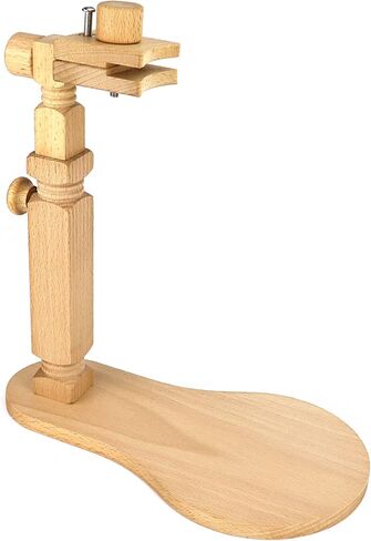 كيو وورك حامل تطريز من خشب الزان، حامل دوار قابل للتعديل للغرز المتقاطعة، حامل اطار تطريز بدون استخدام اليدين لمشاريع الخياطة الفنية in Kuwait