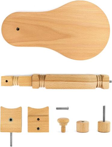 كيو وورك حامل تطريز من خشب الزان، حامل دوار قابل للتعديل للغرز المتقاطعة، حامل اطار تطريز بدون استخدام اليدين لمشاريع الخياطة الفنية in Kuwait