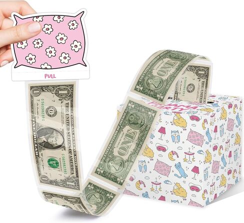 Girls Pajama Party Surprise Money Box Gift, Pajama Party Money Box for Cash Gift with Pull, Sweet Pajama Party Decoration for Girls Kids, Pajama Party Supplies in Kuwait