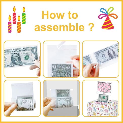 Girls Pajama Party Surprise Money Box Gift, Pajama Party Money Box for Cash Gift with Pull, Sweet Pajama Party Decoration for Girls Kids, Pajama Party Supplies in Kuwait