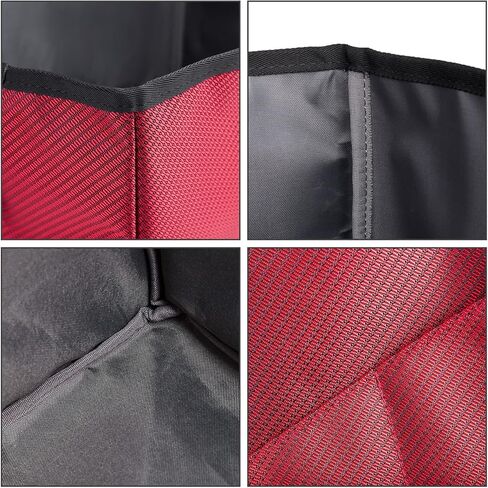 غطاء ماكينة الخياطة مع 4 جيوب تخزين، غطاء غبار لالة الخياطة عالمي لمعظم ماكينات سينجر اند براذر وبيرنينا القياسية (احمر), أحمر, ألوان زاهية in Kuwait