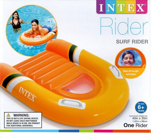 Intex Surf Rider Inflatable Pool Float Boogie Board Bodyboard for Kids Swimming Pool Floating Toys, Learn to Swim Water Surf Board in Saudi Arabia