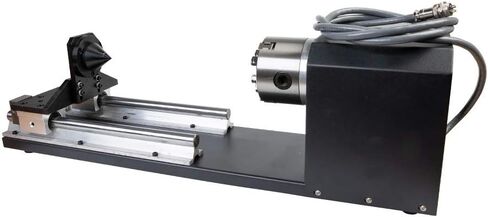 Cloudray Co2 Laser Rotary Attachment Rotary Axis 3 Axis CNC Laser Rotary Attachment with Nema 23 3-Phase Stepper Motor(Roller-3 Pin） in Kuwait