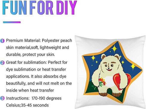 Sublimation Pillow Cases White Sublimation Blank Pillow Covers Heat Transfer Polyester Peach Skin Pillow Covers with Invisible Zippers for DIY Printing Sofa Decor (12 Pieces,15.7 x 15.7 Inches) in Saudi Arabia