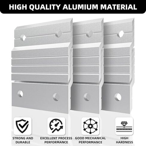 French Cleat Picture Hanger Set 2'' Heavy-Duty Aluminum Z Clips for Hanging Mirrors Pictures Whiteboards Shelves Interlocking Wall Mounting Brackets Metal Z Bar Wall Mount Hanger Supports in Saudi Arabia