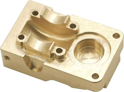 Vgoohobby Brass Differential Counterweight Cover with Guard Plate Steel Skid Plate Compatible with Axial Scx24 AXI90081 AXI00002 1/24 RC Crawler Car Truck in Saudi Arabia