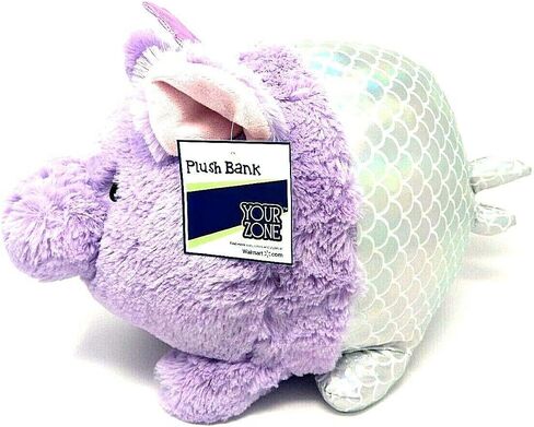 Your Zone Jumbo Plush Purple Simmering Mermaid Piggy Pig Bank in Saudi Arabia