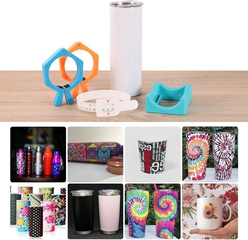 Meytunsin Pinch Perfect Tumbler Clamp، أداة التسامي البهلوان، لفراغات التسامي 20 أونصة، البهلوانات قرصة المشبك المثالي لمستلزمات الورق والزجاج التسامي in Kuwait