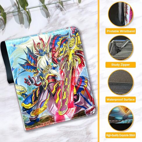 Trading ygo Card Binder, Fits 900 Cards Card Collector Album Holder,with 50 Removable Sleeves Toys Gifts for Boys Girls in Saudi Arabia