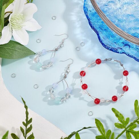 BENECREAT 18 Gauge Titanium Steel Wire, 65.5 Feet Round Welding Wire Craft Jewelry Wire for Jewelry Headwear Making, Electroplating, Power and Manufacturing Industries in Kuwait