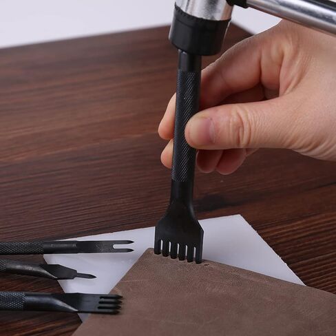 الجلود خياطة اللكمات 1/2/4/6 الشق DIY بها بنفسك الجلود ثقب أداة الفولاذ المقاوم للصدأ الجلود عدة الحرف اليدوية in Kuwait