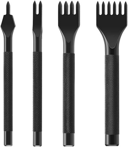 الجلود خياطة اللكمات 1/2/4/6 الشق DIY بها بنفسك الجلود ثقب أداة الفولاذ المقاوم للصدأ الجلود عدة الحرف اليدوية in Kuwait