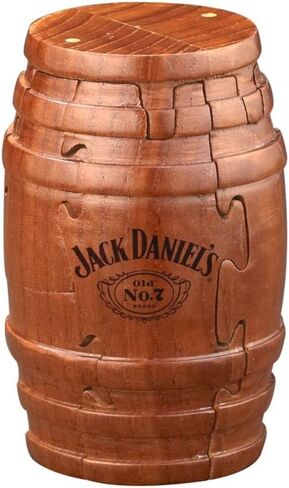 احجية اسطوانات خشبية حقيقية من جاك دانيال، 9 قطع (زجاجة ويسكي جاك دانيال تينيسي)، صندوق هدايا، منتج حصري in Kuwait
