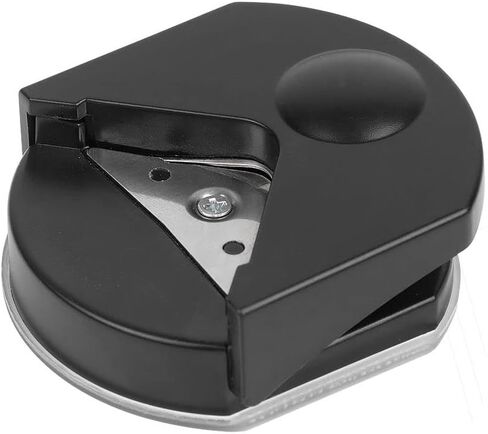 أداة تقطيع الزوايا R4 من Andy's Orchids، قاطعة شرائح صغيرة، خرامة ورق مستديرة الزاوية، قاطعة صور البطاقات، ماكينة تشذيب الورق، أدوات سجل القصاصات اليدوية، مستلزمات المكتب والمدرسة باللون الأسود in Kuwait