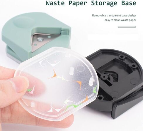 أداة تقطيع الزوايا R4 من Andy's Orchids، قاطعة شرائح صغيرة، خرامة ورق مستديرة الزاوية، قاطعة صور البطاقات، ماكينة تشذيب الورق، أدوات سجل القصاصات اليدوية، مستلزمات المكتب والمدرسة باللون الأسود in Kuwait