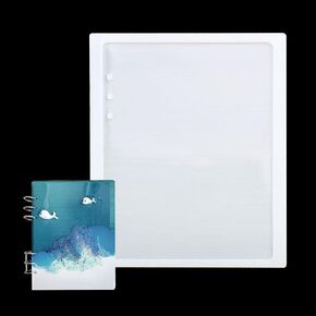 Loose-Leaf Notebook Cover Shaped Resin Molds Rectangle Shaped Silicone Notebooks Molds Epoxy Resin Casting Mold for DIY Handcraft Silicone Mold Epoxy Tools Resin Molds for Jewelry Craft, Size A5