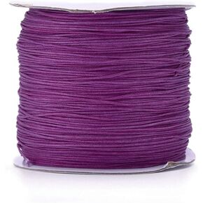 Pandahall 100 Yards Nylon Beading Cord 0.8mm Braided Nylon Beading String Thread Chinese Knotting Cord with Plastic Spool for Knotting Braiding Beading Jewelry Making (Aquamarine) in Kuwait