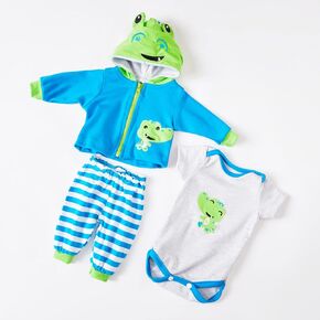 Reborn Baby Dolls Boy Clothes, Baby Newborn Doll Clothes Accessories with Soft Material for Dolls, Lifelike Baby Doll Clothes with Fashionable and Beautiful Clothing Set for 18" Dolls