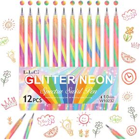 18 Pack Mixing of 3 Colors Rainbow Gel Pens Color Changing Ballpoint Pen Set for Adults Coloring Books Drawing Doodling Anime Scrapbooking Class Notes