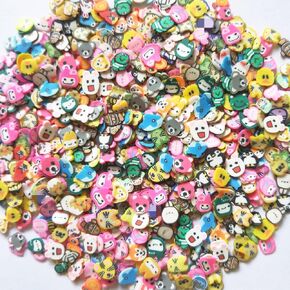 Mo Sheng Accessory 40g Mini Animals Fimo Polymer Slices Art Design Charms Supplies Slices Clay DIY Craft (Animals)