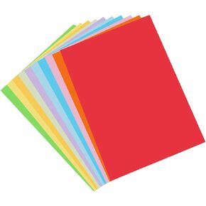 Color A4 Paper, 100 Pcs A4 DIY Craft Origami Paper for Coloured Printer Paper, DIY Arts, Crafts, Paper Cutting(10 Colors) in Saudi Arabia