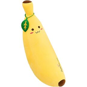 JZENZERO Banana Stuffed Animal, Plush Toys Banana Pillow Long Pillow Sleeping Doll Plush Cute Doll Boy Girl Birthday Present 35/50/70/80/110cm in Saudi Arabia