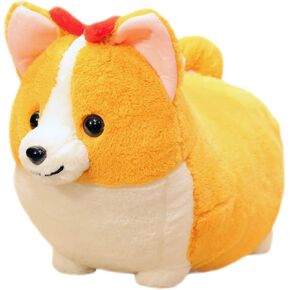 Cartoon Bowknot Corgi Dog Soft Plush Throw Pillow Animal Pillow Plush Toy